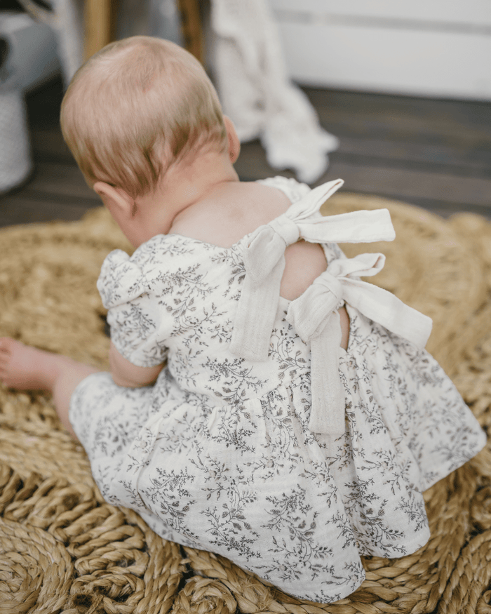 Quinn Bow-Back Top & Bloomer Set - Wisteria Smoke product_type - Bailey's Blossoms