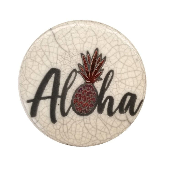 Raku Potteryworks - Aloha Coaster - 1 piece