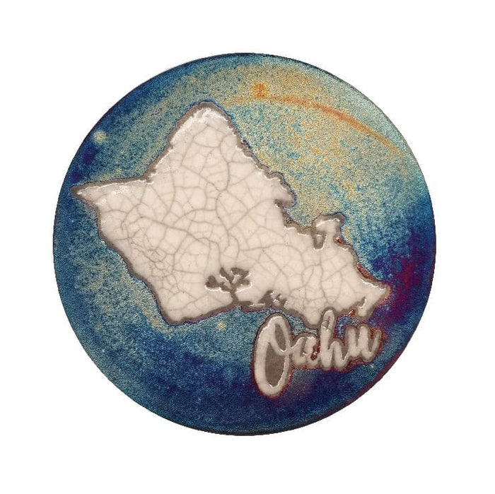 Raku Potteryworks - Oahu Coaster - 1 piece