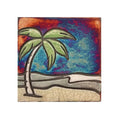 Raku Potteryworks - Palm Scene Coaster - 1 piece