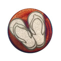 Raku Potteryworks - Sandals Coaster - 1 piece
