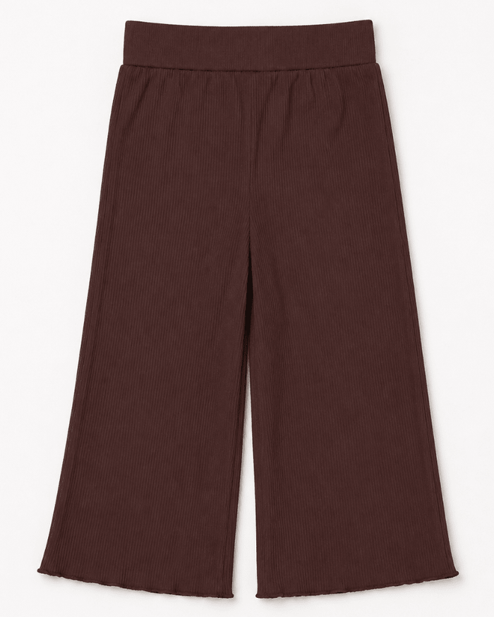 Rhea Ribbed Wide Leg Pants - Espresso product_type - Bailey's Blossoms