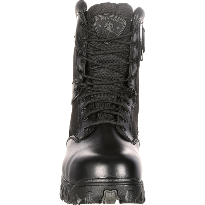 Rocky AlphaForce Zipper Composite Toe Public Service Boot - front