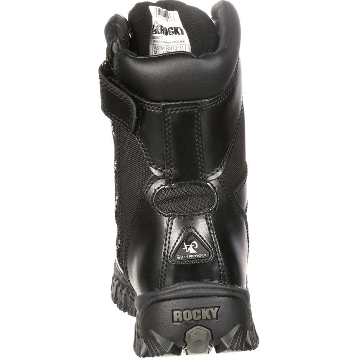 Rocky AlphaForce Zipper Composite Toe Public Service Boot - back