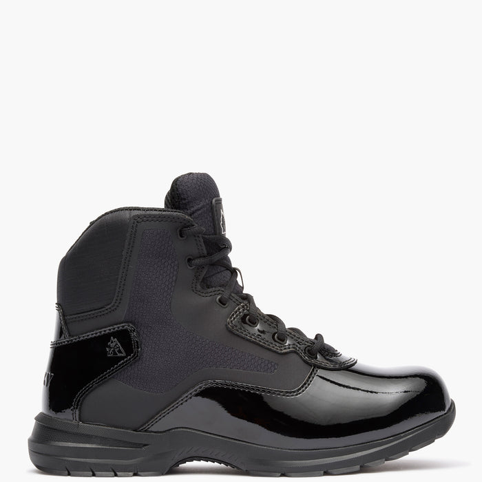 ""Rocky Cadet 6"" Black Side Zip Public Service Boot" - profile"