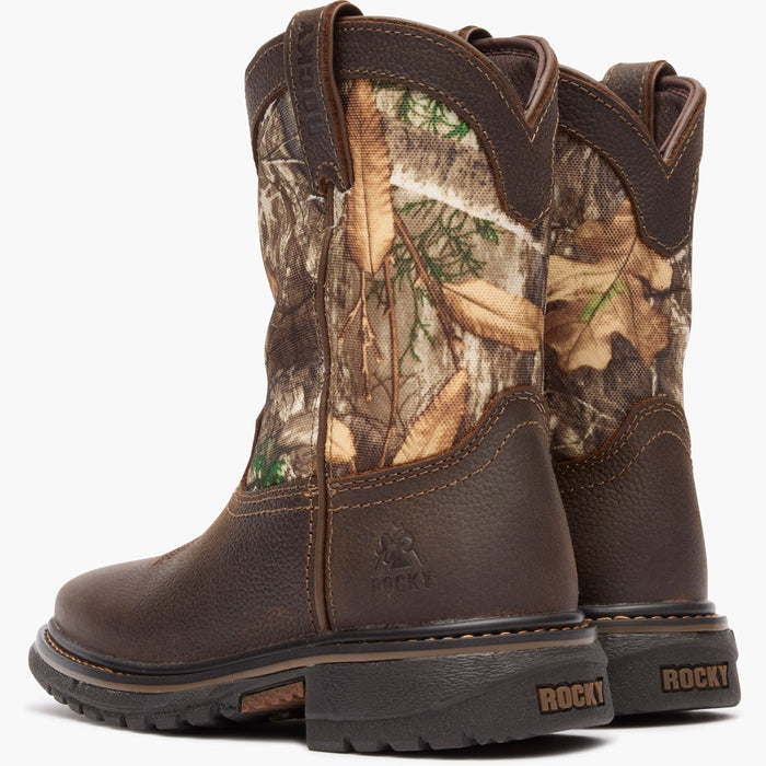 Rocky Kids' Ride FLX Waterproof Western Boot - doubleheel