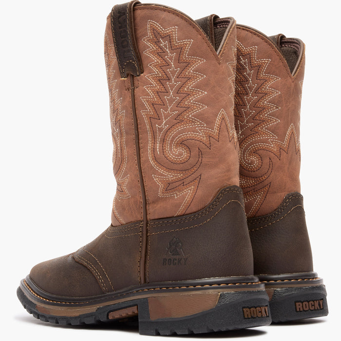 Rocky Kids' Ride FLX Western Boot - doubleheel