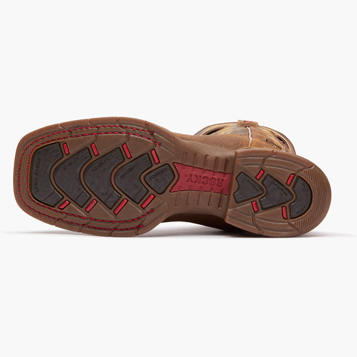 ""Rocky Long Range 11"" Waterproof Western Boot" - outsole"