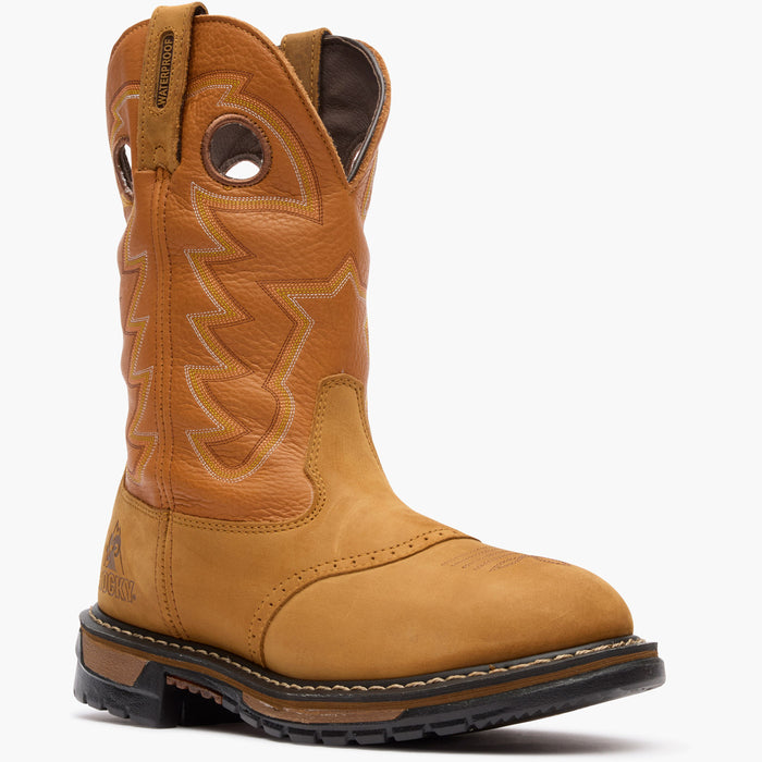 Rocky Original Ride Branson Saddle Roper Waterproof Western Boot - main