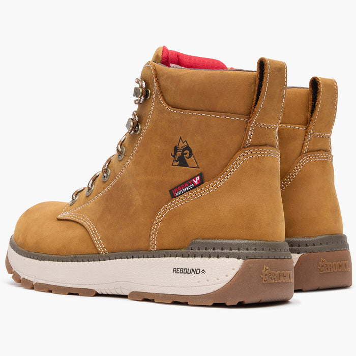 Rocky Rebound Wedge Waterproof Composite Toe Work Boot - doubleheel