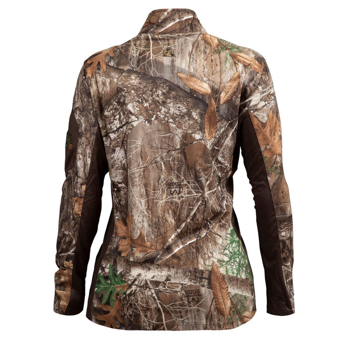 Rocky Women's SilentHunter 1/4 Zip Camo Shirt - 4