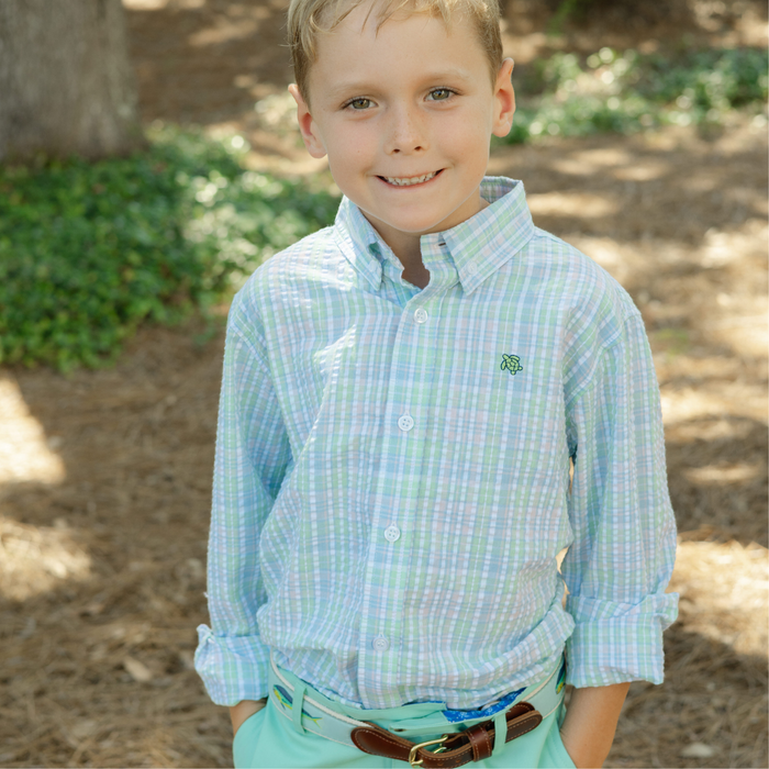 Roscoe Button Down Shirt - Canterbury Seersucker