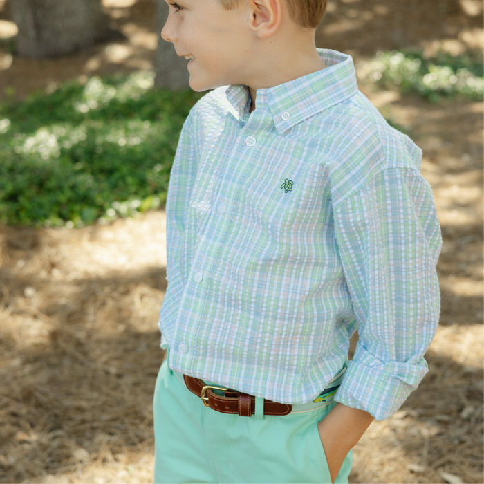 Roscoe Button Down Shirt - Canterbury Seersucker