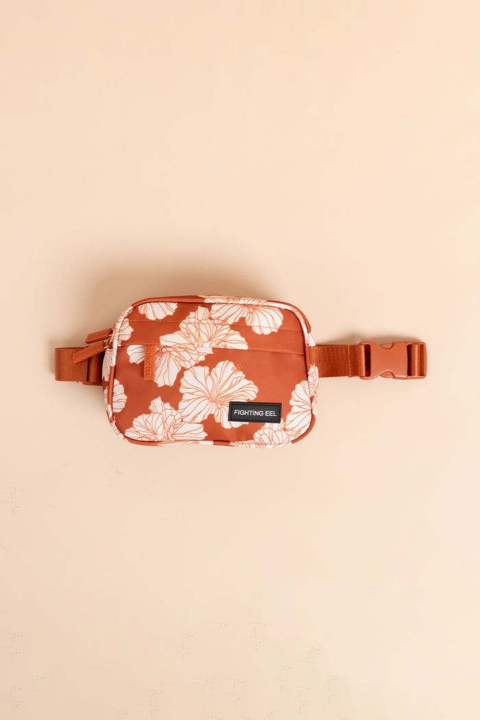 Rue Side Pouch - Sienna Summer Hibiscus