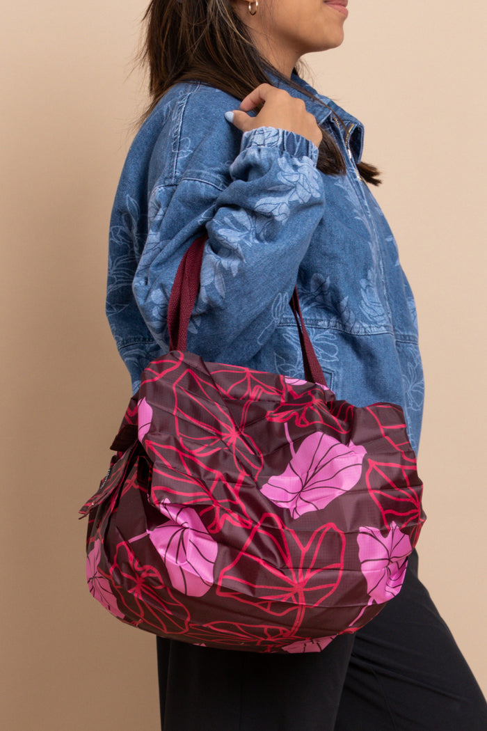Shimo Origami Bag Medium - Chocolate Magenta Kalo