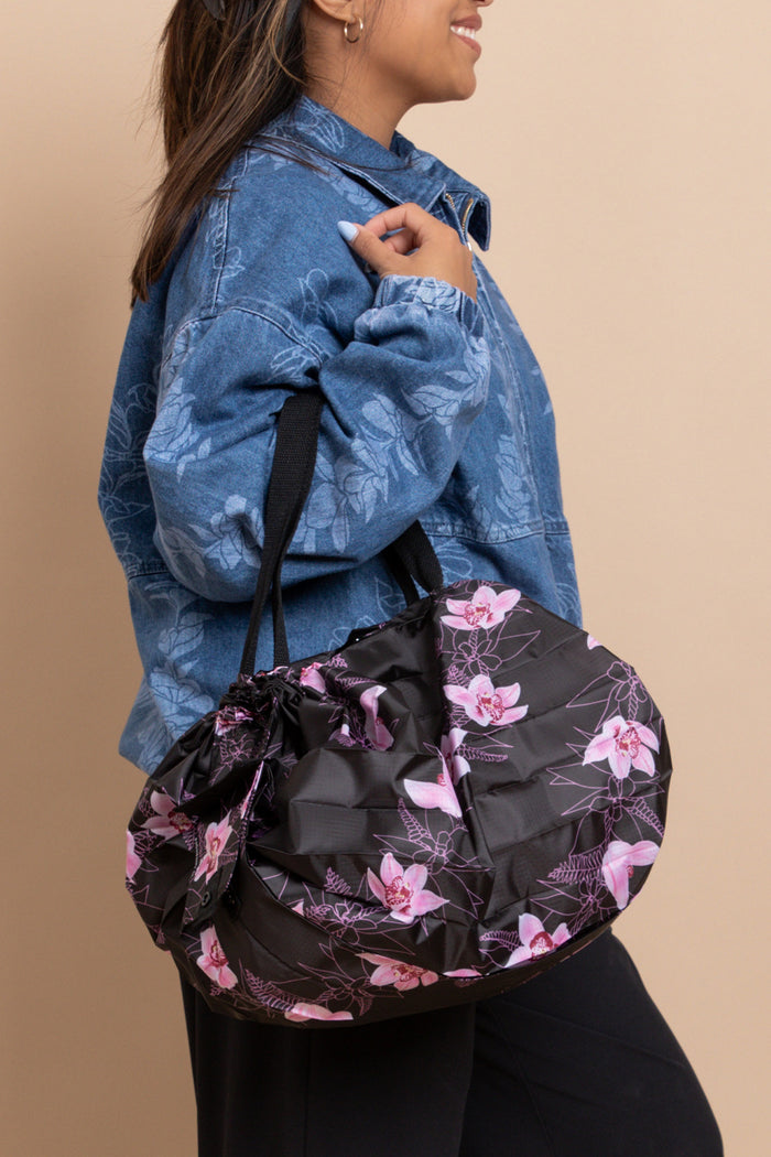 Shimo Origami Bag Medium - Shadow Cymbidium
