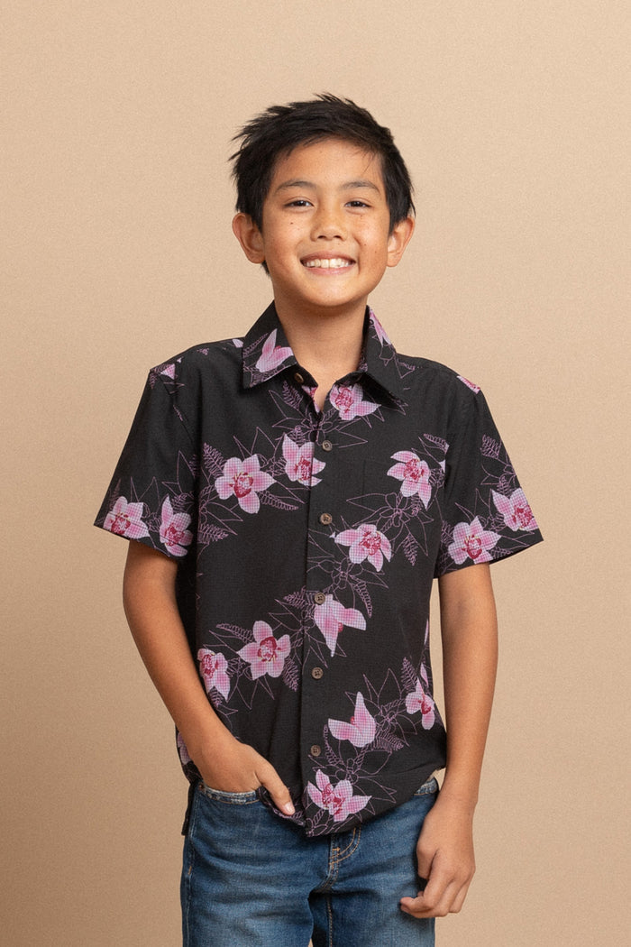Shirt Liam - Onyx Cymbidium