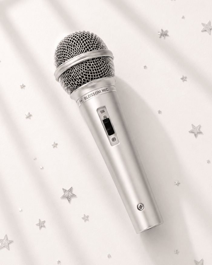 PREORDER! Silver Pop Star Microphone product_type - Bailey's Blossoms