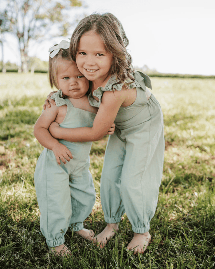 Sloane Bow-Back Jumpsuit - Soft Eucalyptus product_type - Bailey's Blossoms