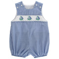 Smocked Sailboats - Boys Infant Bubble