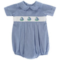 Smocked Sailboats - Dressy Bubble Short