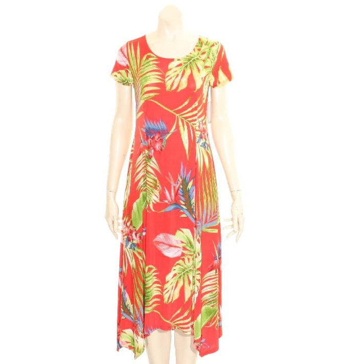 Summer's Fashion Short Sleeve Long Jersey Fan Dress