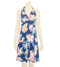 Summer's Fashion Twist Halter Floral Short  Dress