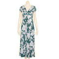 Summer's Fashion V-Neck Short Sleeve Long Dress