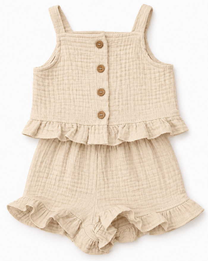 Tate Button Front Two-Piece Set - Toasted Oat product_type - Bailey's Blossoms