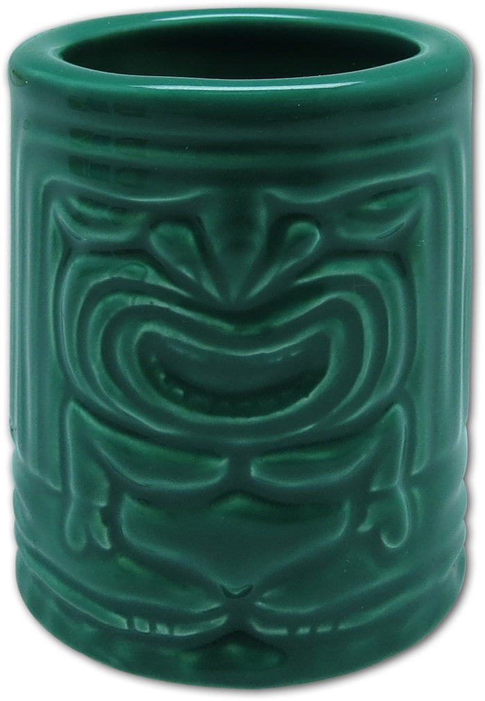 TIKI SHOT GLASS - WINTER TIKI EMERALD