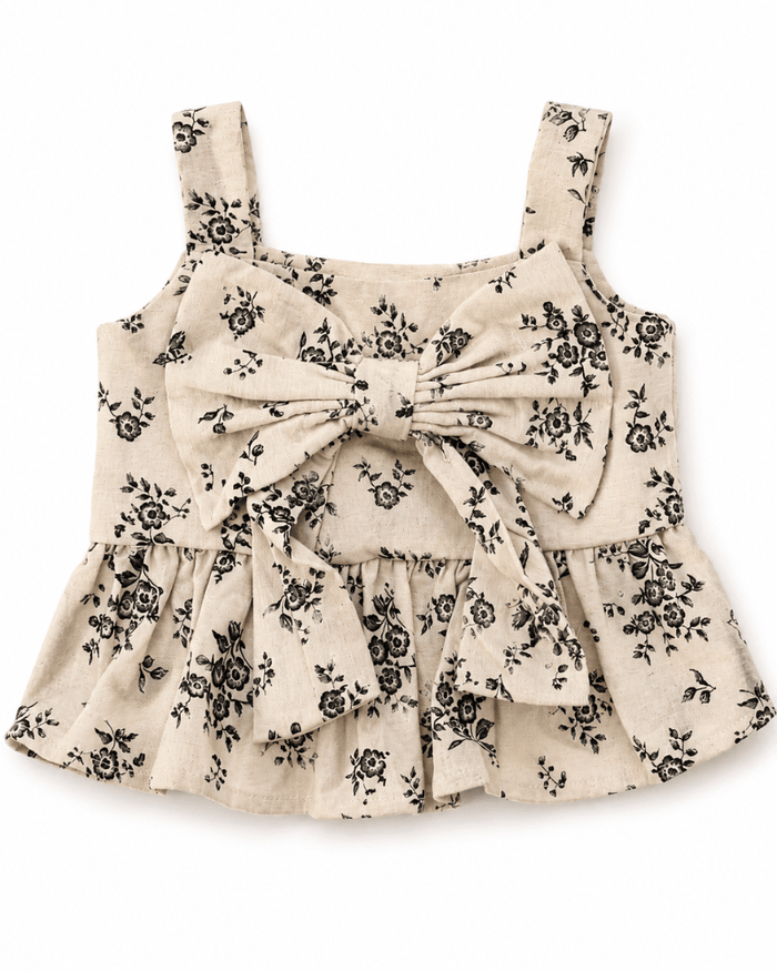 Tilly Bow Front Top - Sepia Garden product_type - Bailey's Blossoms