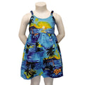 Toddler Girls Palm Tree Elastic Strap Dress