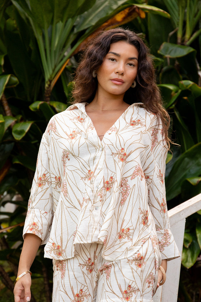 Top Cole - Pearl Shell Ginger Muslin