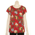 Tropical Martini Peasant Blouse
