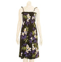 Tube Dress Elastic Strap Rayon Black