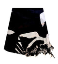 Turtle Black  Hawaiian Print Long Sarong