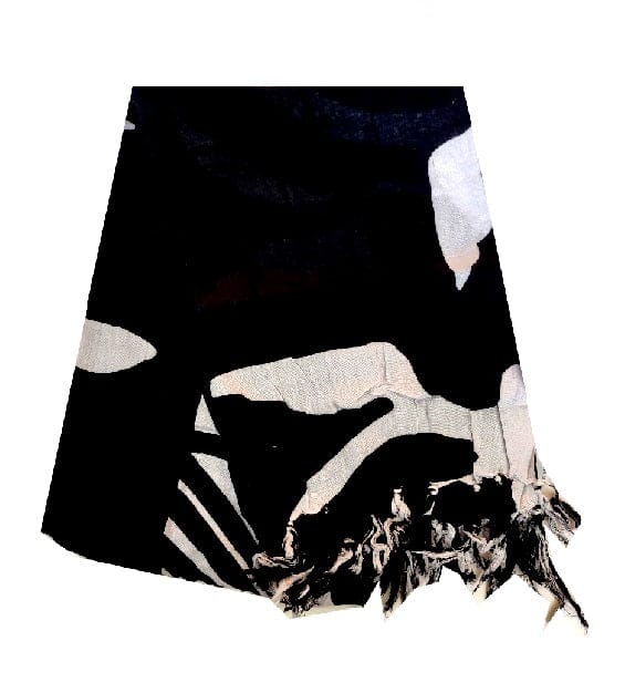 Turtle Black  Hawaiian Print Long Sarong