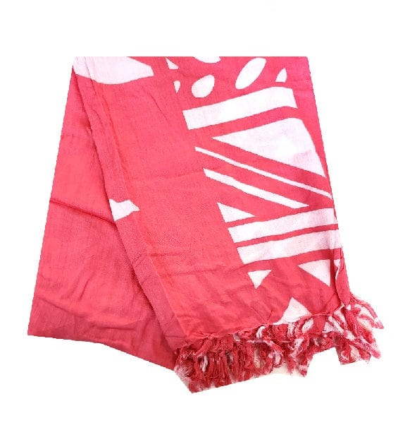 Turtle Pink  Hawaiian Print Long Sarong