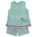 Turtle Tides - Girls Short Set