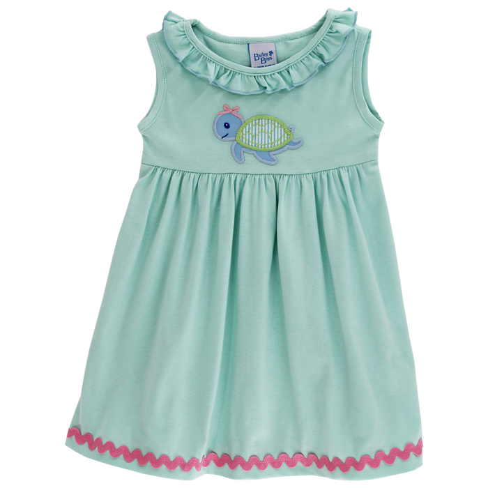 Turtle Tides - Knit Empire Dress
