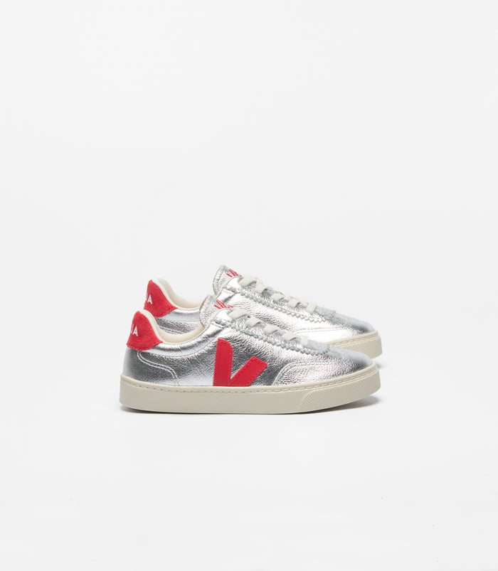 Veja Silver Elastic Laced Sneaker