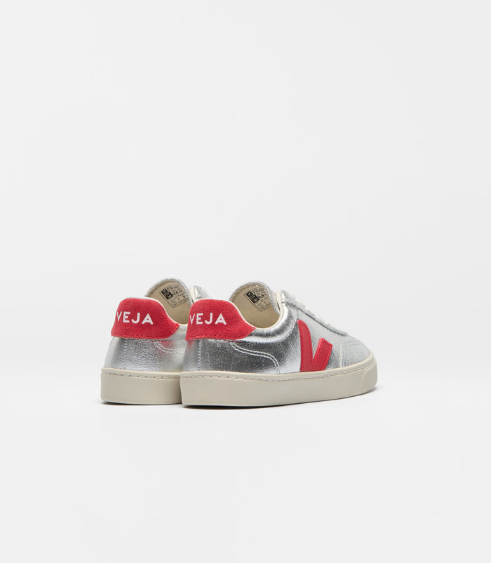 Veja Silver Elastic Laced Sneaker