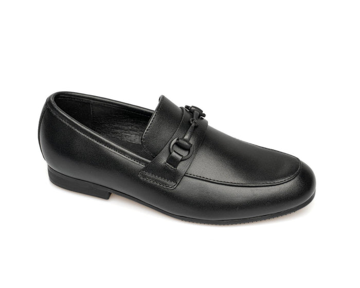 Venettini Black Dress Chain Loafer   2