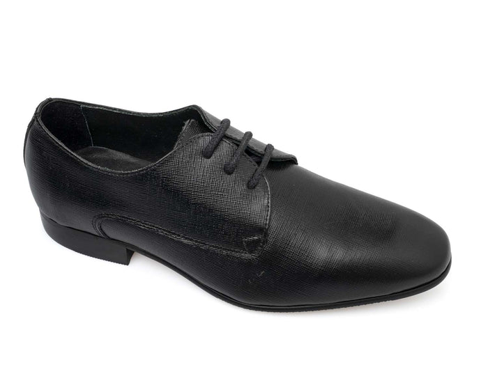 Venettini Black Textured Lace Dress Shoe   6
