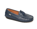 Venettini Navy Embroidered Loafer