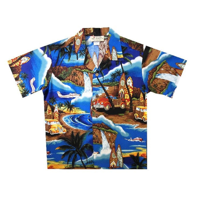 Waikiki Woody  Boys Aloha Shirt