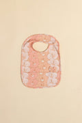 Waterproof Bib - Sunbleached Hibiscus Stripe