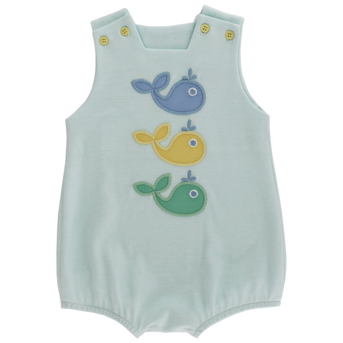 Whale Wishes - Boys Knit Infant Bubble