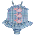 Whale Wishes - One Piece Swimsuit with Ruffle