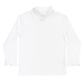 White Knit - Ruffle Turtle Neck